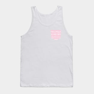 Pocket - Geometric Lines Pink Tank Top